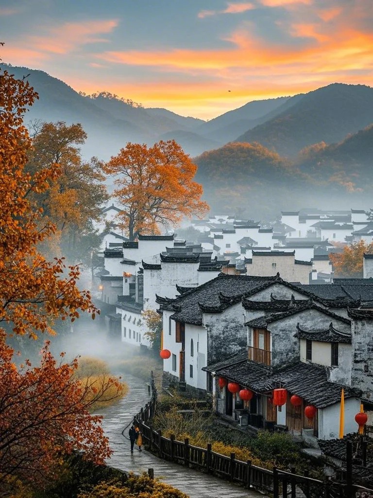答应我❗秋天一定要来一次徽州塔川🍂_2_标叔在路上_徽州-赏秋-国庆特辑-来自52tours 我爱旅游网